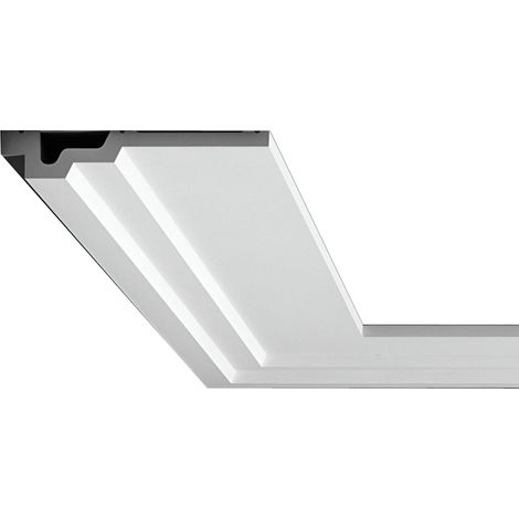 Moldura Cornisa Pasacables 2m Baric Blanco