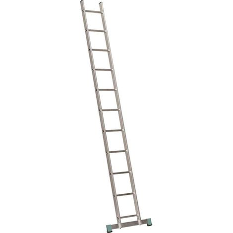 Echelle Direct – Échelle simple 14 échelons pour accès jusqu'à 3,74 m – Barre stabilisatrice incluse – Antidérapante – 7114