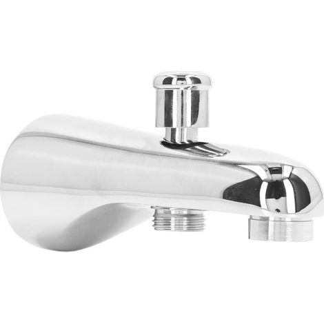 Badewannenauslauf, Umsteller mit Sprudelfunktion, gerader, halbrunder Badewannenauslauf für Badewanne (1/5)