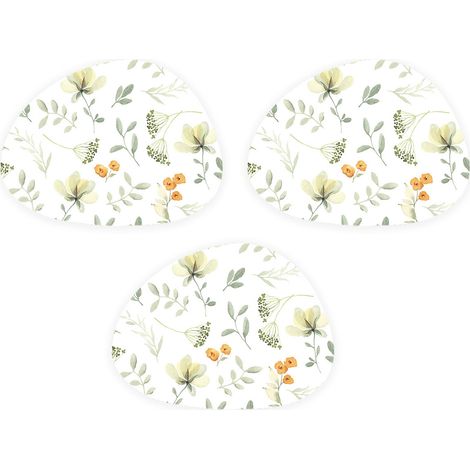 3 sets de table antidérapants et isolants, 30x40 cm, motif floral occidental, usage maison ou hôtel (1/5)