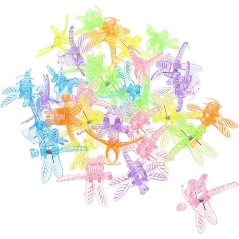 60 clips de support en plastique pour orchidées, en forme de papillon. (1/5)