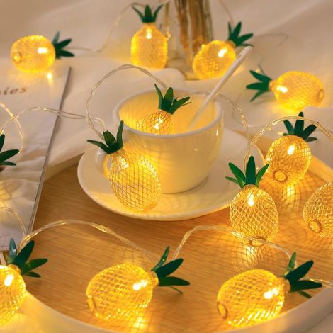 Guirlande lumineuse 3m 20 LED en fer ajouré motif sapin, alimentation pile, décoration chambre enfant et adulte (1/5)