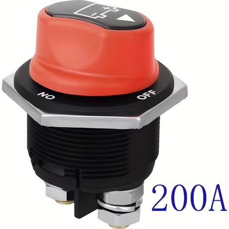 Coupe-batterie / Interrupteur d'alimentation 200 A – Convient aux voitures, camping-cars, quads (ATV), UTV et yachts (1/5)