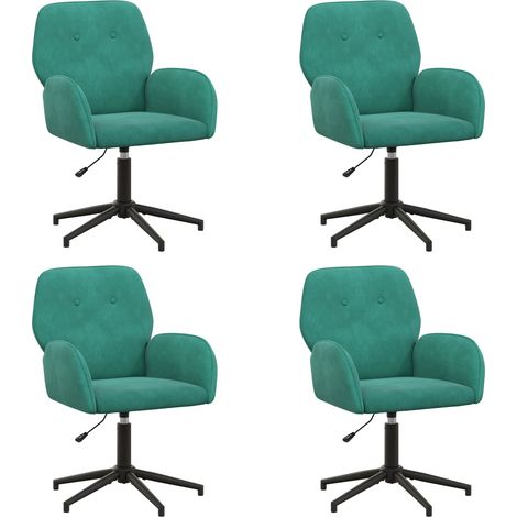 Sillas de escritorio giratorias 4 uds. 54 x 55 x 90 cm Tuquesa vidaXL (1/5)