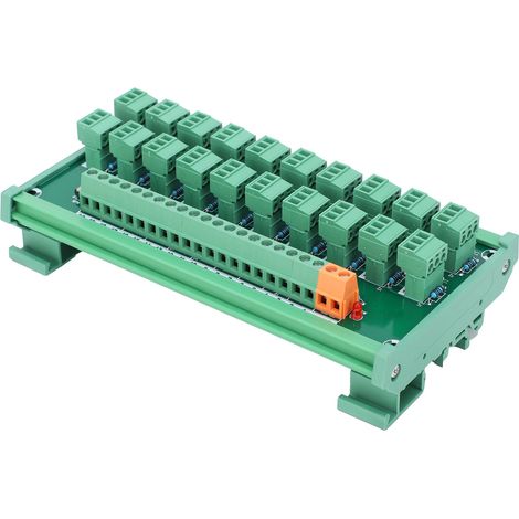 Bornier 3 fils 20 canaux pour carte d'acquisition sur rail DIN, commande de commutateurs NPN PNP KP-20L-Gther-C (1/5)