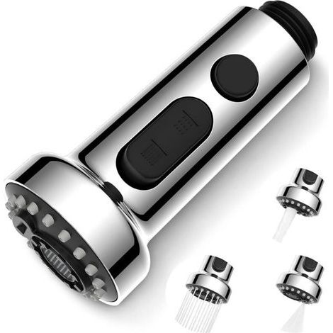 Accessoire robinet extractible cuisine – JINFGERNE – Trois modes – Acier inoxydable SUS 304 (1/5)