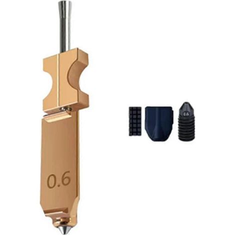 Buse pour Flashforge AD5X, buse bimétallique améliorée en acier trempé, 0,6 mm, pièces détachées pour imprimante 3D (1/5)