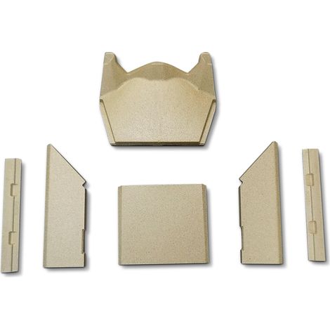 Habillage de foyer pour poêles à cheminée 556 de Contura - vermiculite - 6 pièces