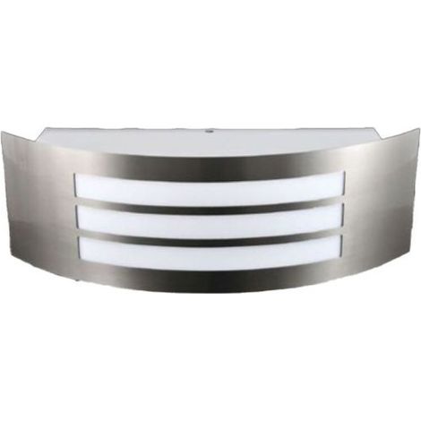 APPLIQUE LED E27 ACCIAIO IP44 MODERNO 220V UNIVERSO ACCIAIO INOSSIDABILE CL.A+++
