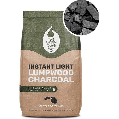 Green Olive Instant Light Lumpwood Charcoal 2kg