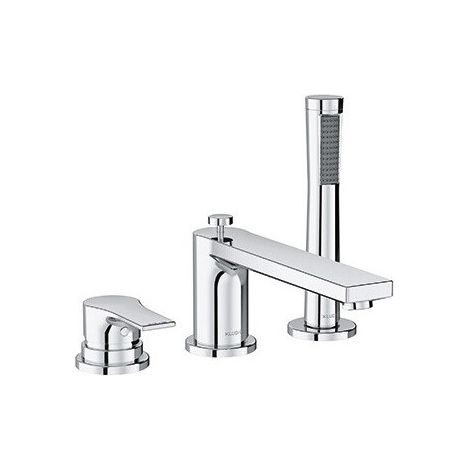 mitigeur bain-douche et douche 3 trou s, chroméé
