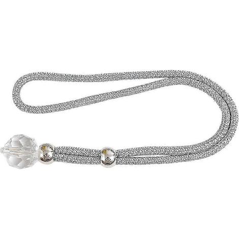 Embrasses de rideaux élégantes, sans outils, cordon gris clair, polyvalentes pour la maison et les hôtels, lot de 1 (1/4)
