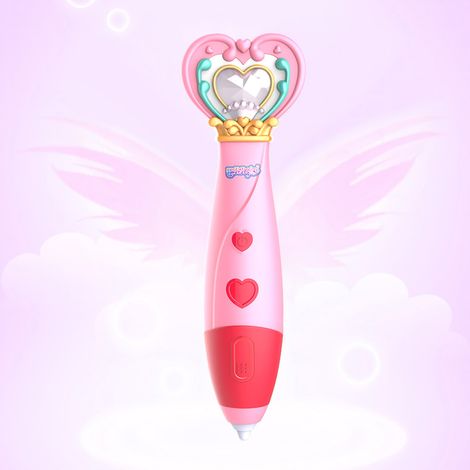 Lot 3D Stylo Cartoon USB Crayon Électronique Jouet Éducatif Puzzle pour Enfants Filles Garçons Rose (1/5)