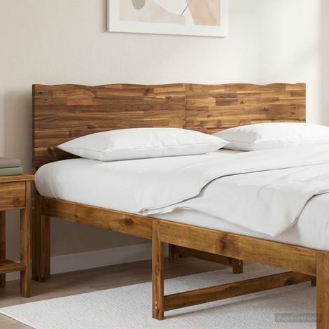 vidaXL Cabecero de borde vivo ROSTOCK Natural 200 cm (1/5)