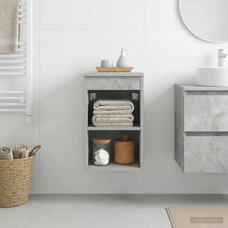 Gabinete de baño intermedio Gris Hormigón 30 x 41 x 50 cm
