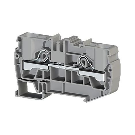 Borne de jonction à ressort 16mm² - pas 12mm - grise - type PushFit - IMO