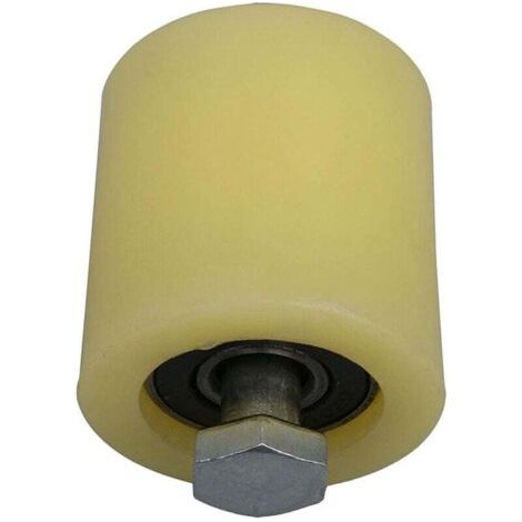 NALOOKAMIC Roue De Guidage Coulissante 48x50mm Nylon Acier Plat Roulement À Rouleaux Avec Vis M12 Pour Porte Électrique (1/3)