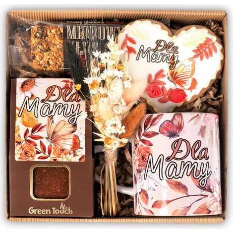 Muttertags-Geschenkbox – Muttertags-Set, Kaffee, Lebkuchen, Tasse, Honig (1/5)