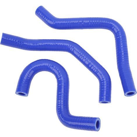 Set mit 3 dicken Silikon-Motorradkühlerschläuchen, hitzebeständig, für CR80R CR85R (blau) (1/5)