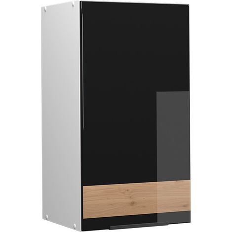 Armario colgante Fame-Line, Roble negro alto brillo, 40 cm, Vicco (1/5)