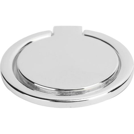 Porte-Bague en Métal Mince  Poignée de Téléphone Magnétique Rotative à 360 ° pour Support de Voiture, Support pour Smartphones de Visualisation Vidéo HD (Silver) (1/5)
