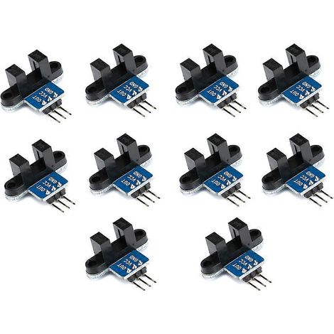10 modules de capteurs infrarouges (IR) à optocoupleur optique à fente pour la mesure de vitesse, avec interrupteur de pression différentielle et capteur de moteur. (1/5)