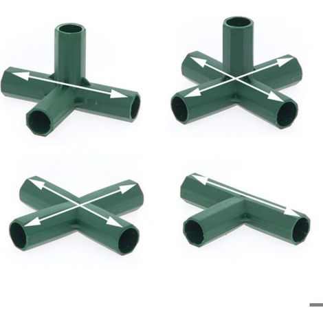 Connecteur De Tige De Jardin - 16 Mm - Pour Soutien De Plantes Grimpantes - 6 Pièces (1/5)