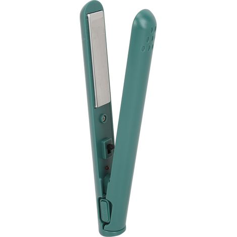 Lisseur à cheveux portable à température constante et à chauffage uniforme, idéal pour les franges (vert). (1/5)