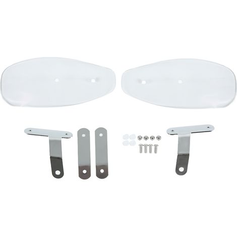 Protecteur de guidon moto transparent universel - Protection contre le froid et amélioration aérodynamique (1/5)