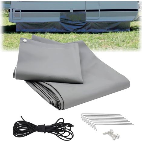 Jupe de Sol pour abri de Camping-Car, Dimensions Standard pour Camping-Cars et fourgons aménagés. Convient aux Camping-Cars et fourgons aménagés. 7 x 0,5 m. (1/5)