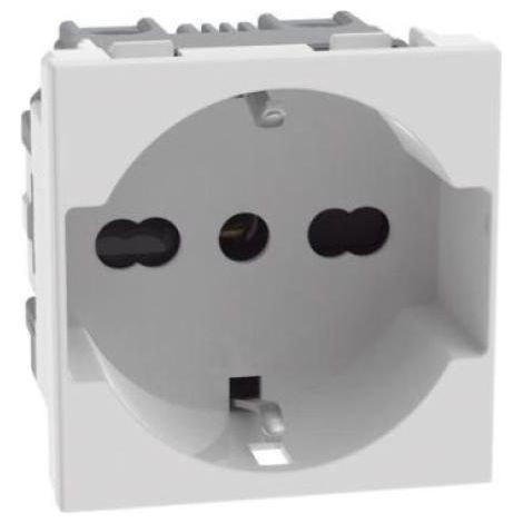 BTICINO MATIX GO BIANCA PRESA SCHUKO PULSANTE DEVIATORE USB NUOVA SERIE MATIX GO PRESA SCHUKO 2P + T16A (1/3)