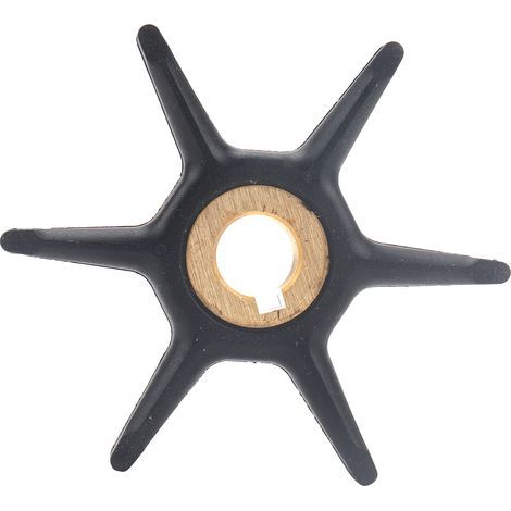 Hélice de acero inoxidable para motor fueraborda Johnson 277181, impulsor de bomba de agua para motor fueraborda, impulsor de goma 434424, 18-3001 (1/4)