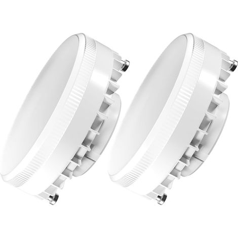 Ampoule LED GX53, 7W Équiv. 70W, Blanc chaud 2700K, 950lm, Lot de 2 Ampoule GX53, Angle de faisceaux 120°, Non-dimmable, Spot LED encastrable pour armoire et vitrine (1/5)