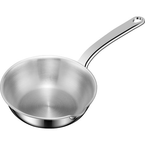 Mini sartén de acero inoxidable, sartén para tortillas, sartén antiadherente para huevos de 13 cm, sartén de acero inoxidable para cocinar, sartén pequeña, utensilios de cocina