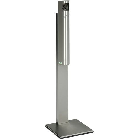 VAR, Cendrier sur pied en inox, capacité 3,5 l, h x l x p 1250