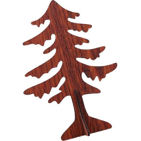 Centre de table, sapin de Noël en bois en forme de croix, ensemble pour les fêtes (1 ensemble) (1/5)