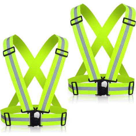 Gilet de sécurité réfléchissant réglable pour adulte et adolescent (1/5)