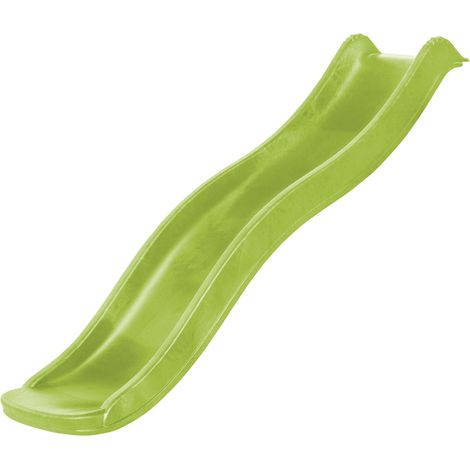 Axi Sky175 Toboggan À Eau En Vert Citron - 175 Cm Élément Complémentaire Pour Aire De Jeux / Maison De Jeu Enfant Toboggan Pour Hauteur De Estrade 90 Cm