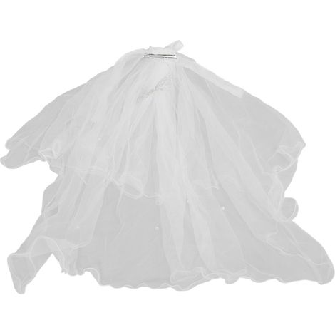 Voile Lumineux À Led Deux Niveaux Avec Perles Pour Mariage Et Fête - Éclairage Chaud - 1 Pièce (1/5)