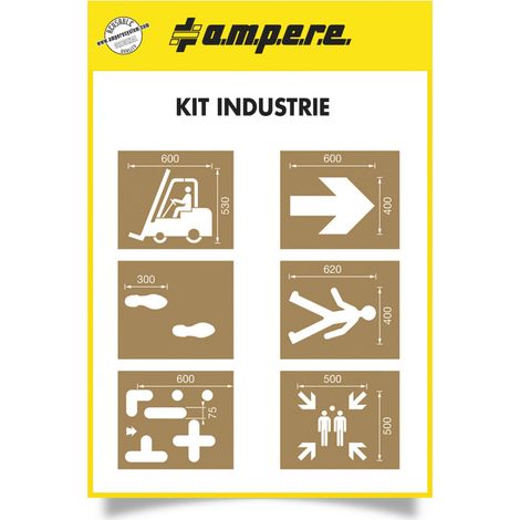 A.M.P.E.R.E. Schablonenset Schablonen KIT Industrie
