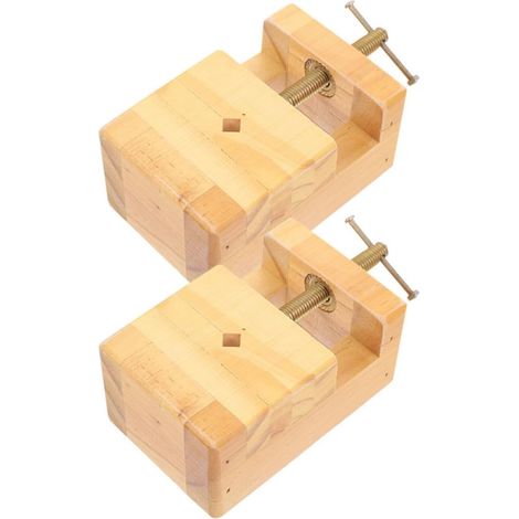 Serrage-joint pour Gravure sur Bois et Pierre 2 Pièces en Bois et Métal, Fixation Stable, pour Sculpture Artisanale et Travail Créatif Facile à Contrôler (1/5)