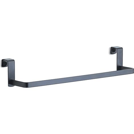 Portasalviette Sopra Porta O Mobile In Acciaio Inox Gun Metal  Tosca
