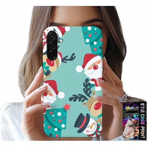 Custodia per Samsung Galaxy A26 5G - Babbo Natale, renne, pupazzo di neve, motivi natalizi (1/5)