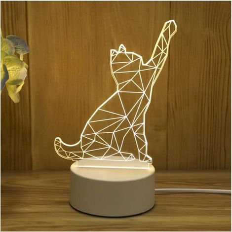 Bardusch-Lampe 3D nuit rechargeable, ambiance relax, 3 couleurs. (1/5)