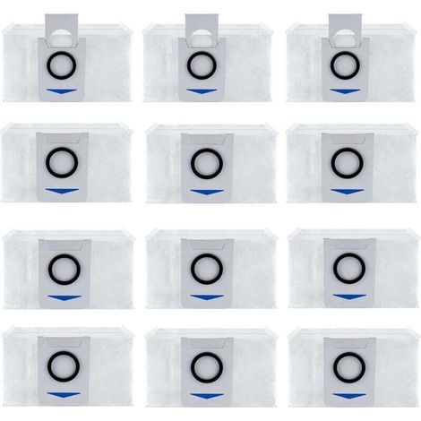 YMYNY Pack of 12 bags for Ecovacs Deebot X1 Omni / X1 e Omni vacuum cleaner, replacement accessories for vacuum cleaners: dust bag - AquaForge (1/4)