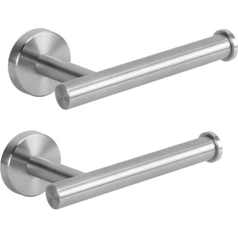 Porte-papier hygiénique pour salle de bain-2pcs , porte-rouleau de papier toilette mural en acier inoxydable antirouille pour salle de bain, cuisine, salle d'eau