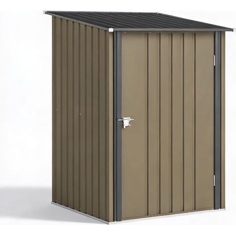 Abri de jardin en acciaio zincato 104 x 100 x 160 cm (1/5)