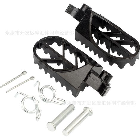 Off-road motorcycle accessories 50CC-125CC XR CRF BBR cast iron foot pedals, front footrests, black