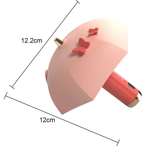 Lampe de bureau magnétique suspendue (rouge) avec LED, rechargeable par USB, intensité variable en continu (1/5)