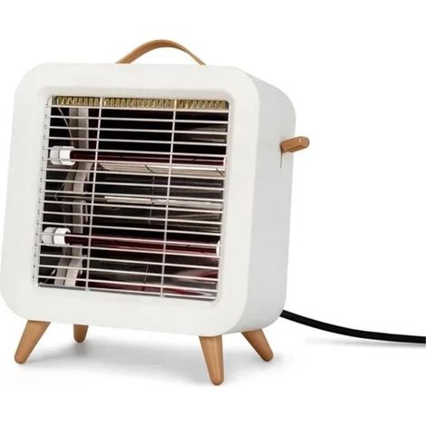 Chauffage électrique, mini chauffage d'appoint portable à tube de quartz infrarouge, idéal pour un bureau ou une pièce en hiver. (1/5)